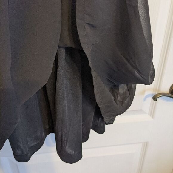 Nwt BOG COLLECTIVE black dress with padded bra velour top size M @Y - Picture 6 of 15